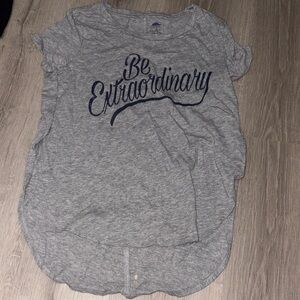 Old Navy Gray Heather Crew Neck Tee